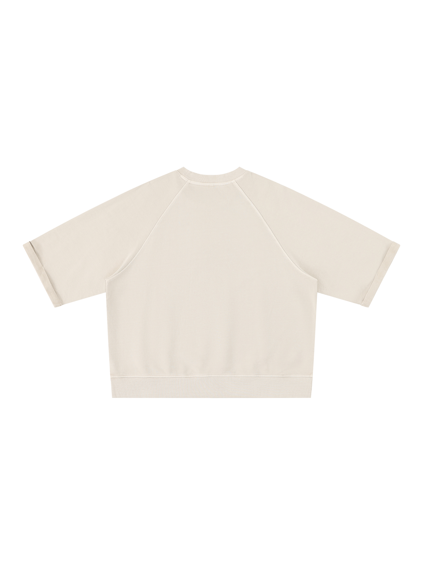 Monarch Boxy Sweatshirt — Icon — Diagonal — Light Apricot — Back