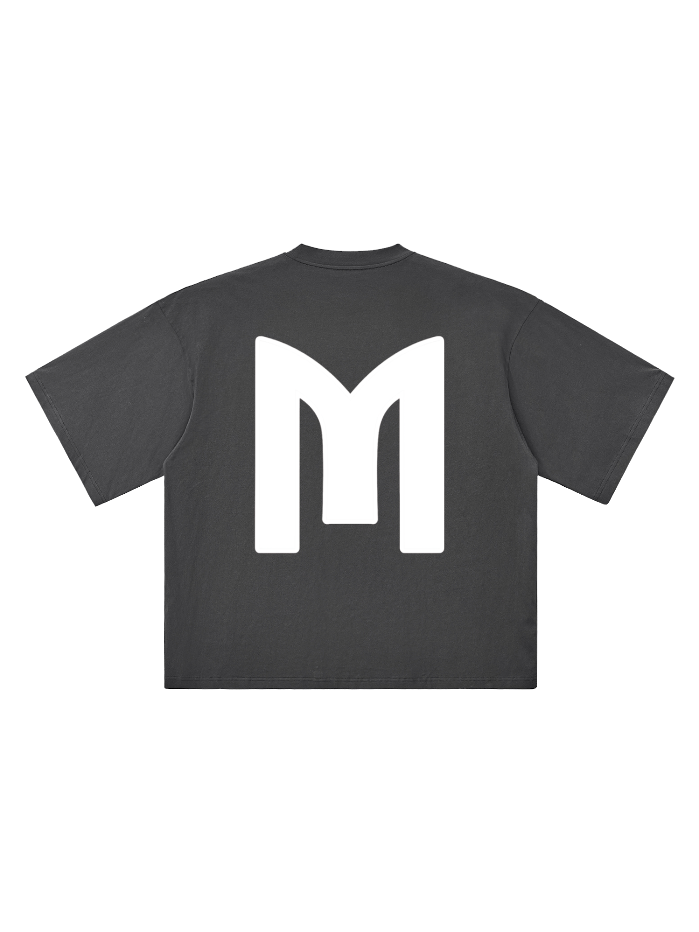 Monarch Oversized Tee — Icon — Diagonal — Dark Gray — Back