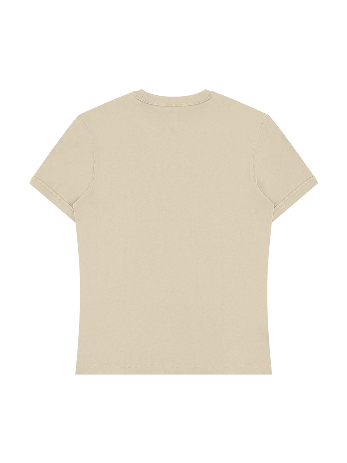 Monarch Slim Fit Tee — Wordmark — Apricot — Back