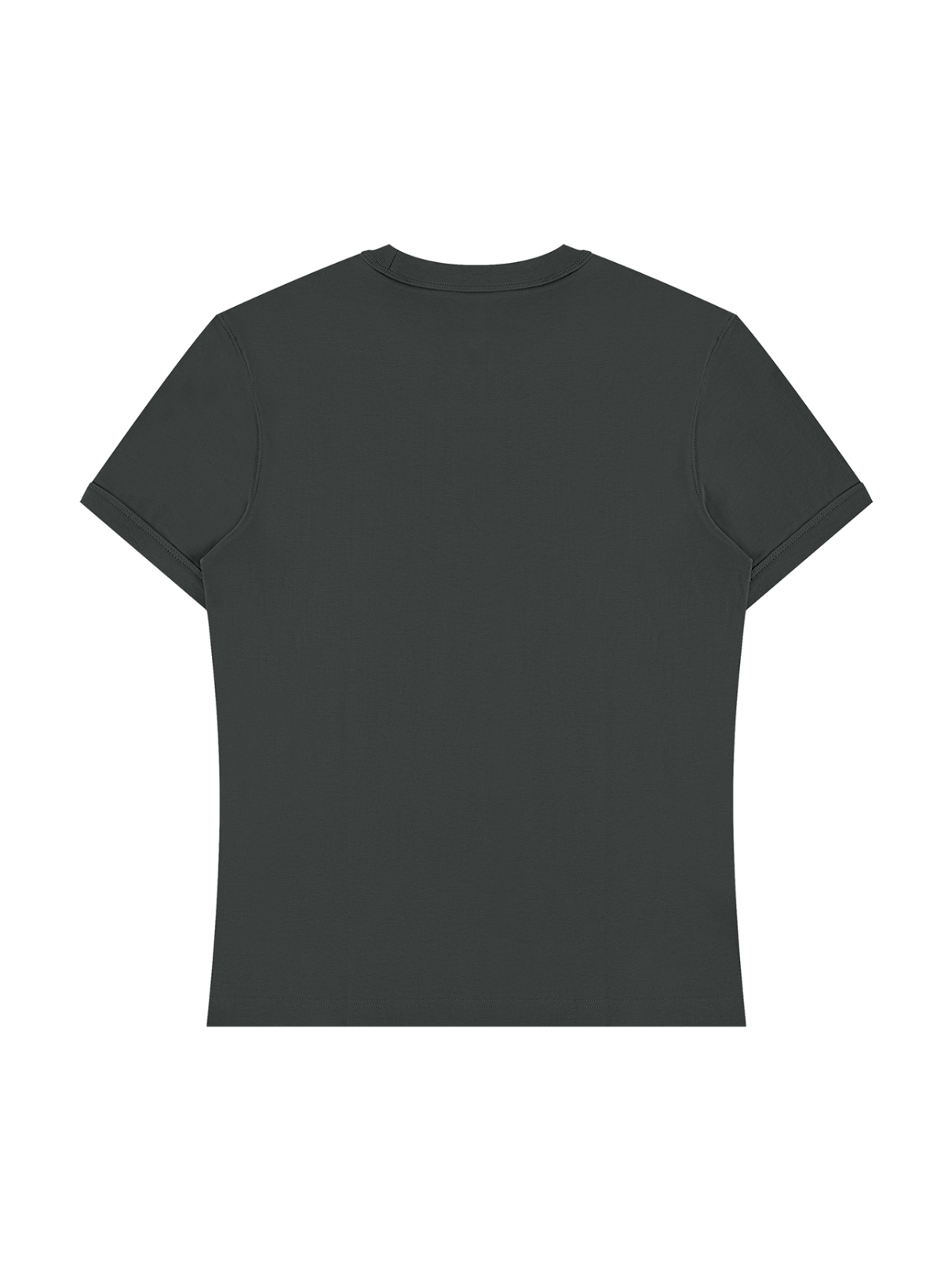 Monarch Slim Fit Tee — Wordmark — Dark Gray — Back